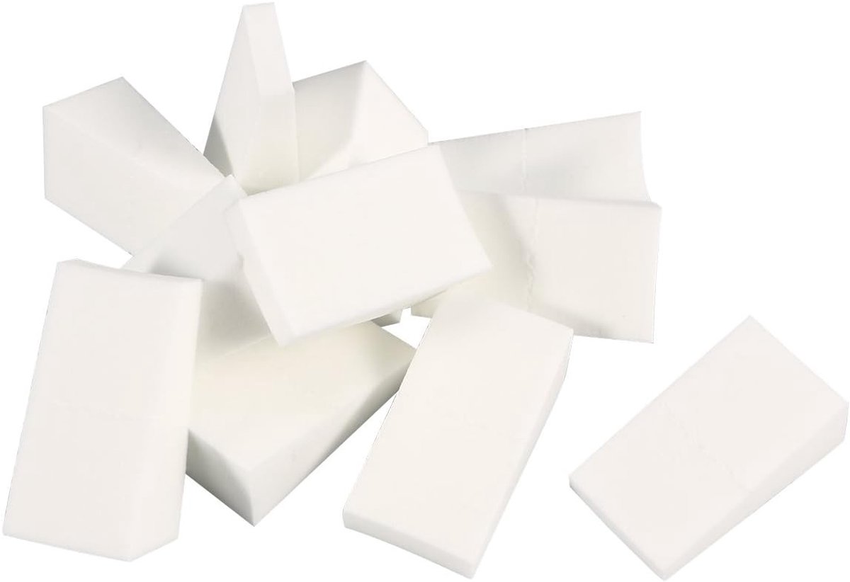Sponsjes in driehoekvorm voor gezicht en nagels, 24 stuks, perfect voor make-up en manicure
