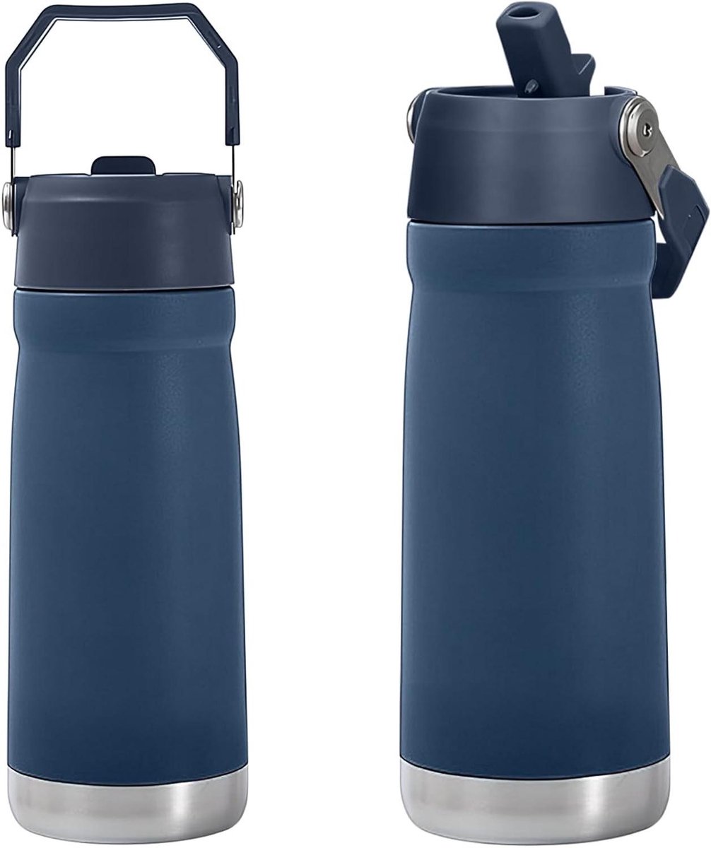 Geïsoleerde Waterfles - Roestvrijstalen Beker - Hydratatie Onderweg - Dubbelwandig Geïsoleerd - 550 ml - Marineblauw