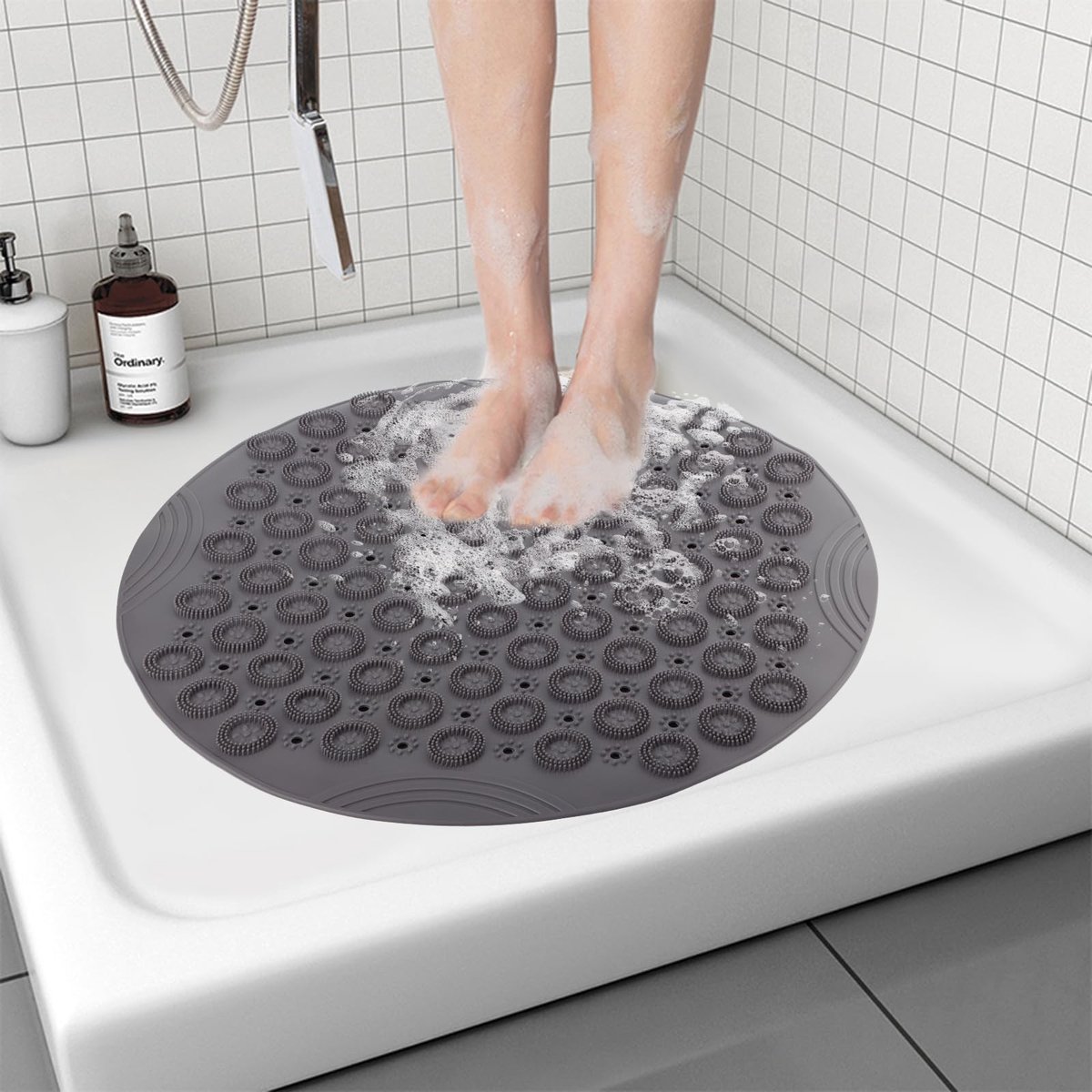 Omgoods - Antibacteriële Douchemata met Suction Cups en Afvoergaten