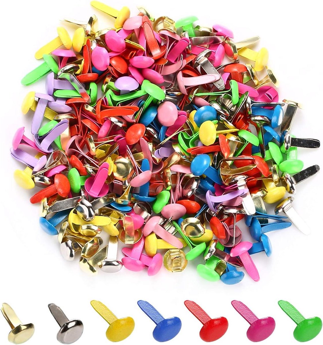 Mini Vlechten - Papierklemmen - Knutselen en Hobby - Duurzaam IJzer - 200 Stuks - Kleurrijk