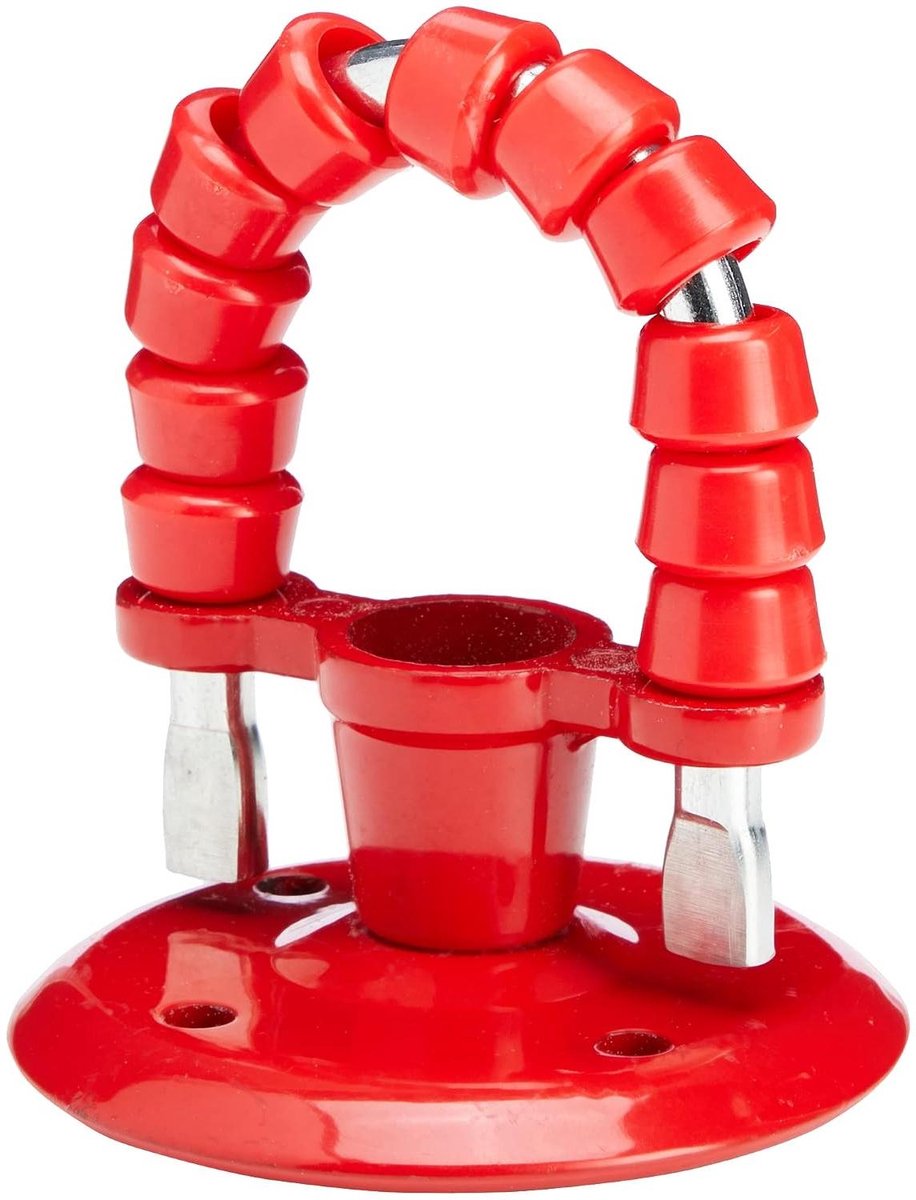 Slanggeleiders - Slangrollen hulp - Slang netjes houden - Robuuste constructie - 14.7 x 12.1 cm - Rood