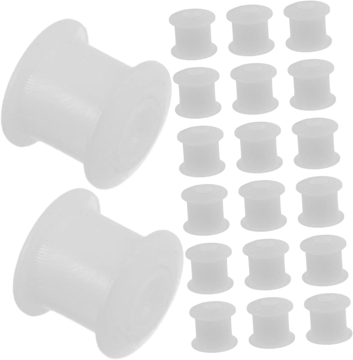 Cassette Aandrukrol As - Tape Roller Hub - Cassette Reparatie - Geluidsarme Werking - 0.85 cm - Wit