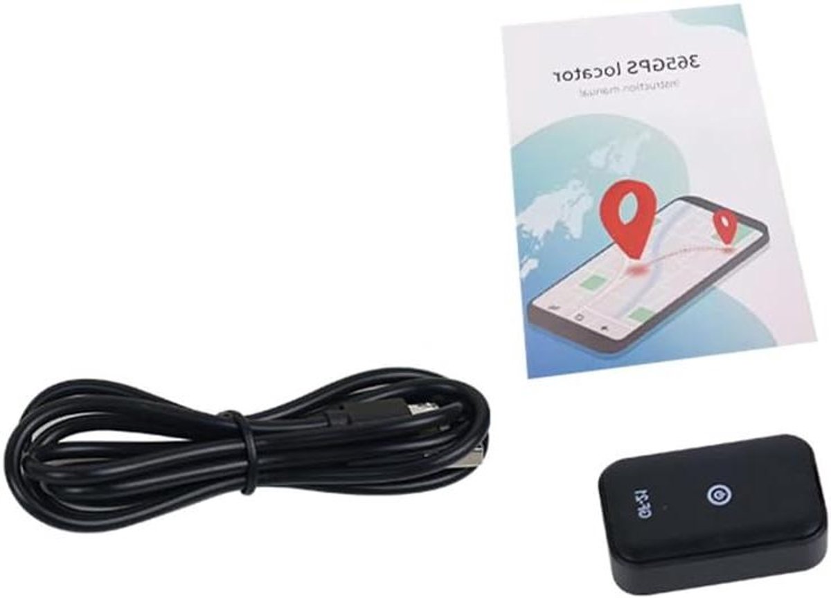 GPS Tracker - Locatie Tracker - Veiligheid Monitoren - Realtime Locatie - 85 g - Zwart