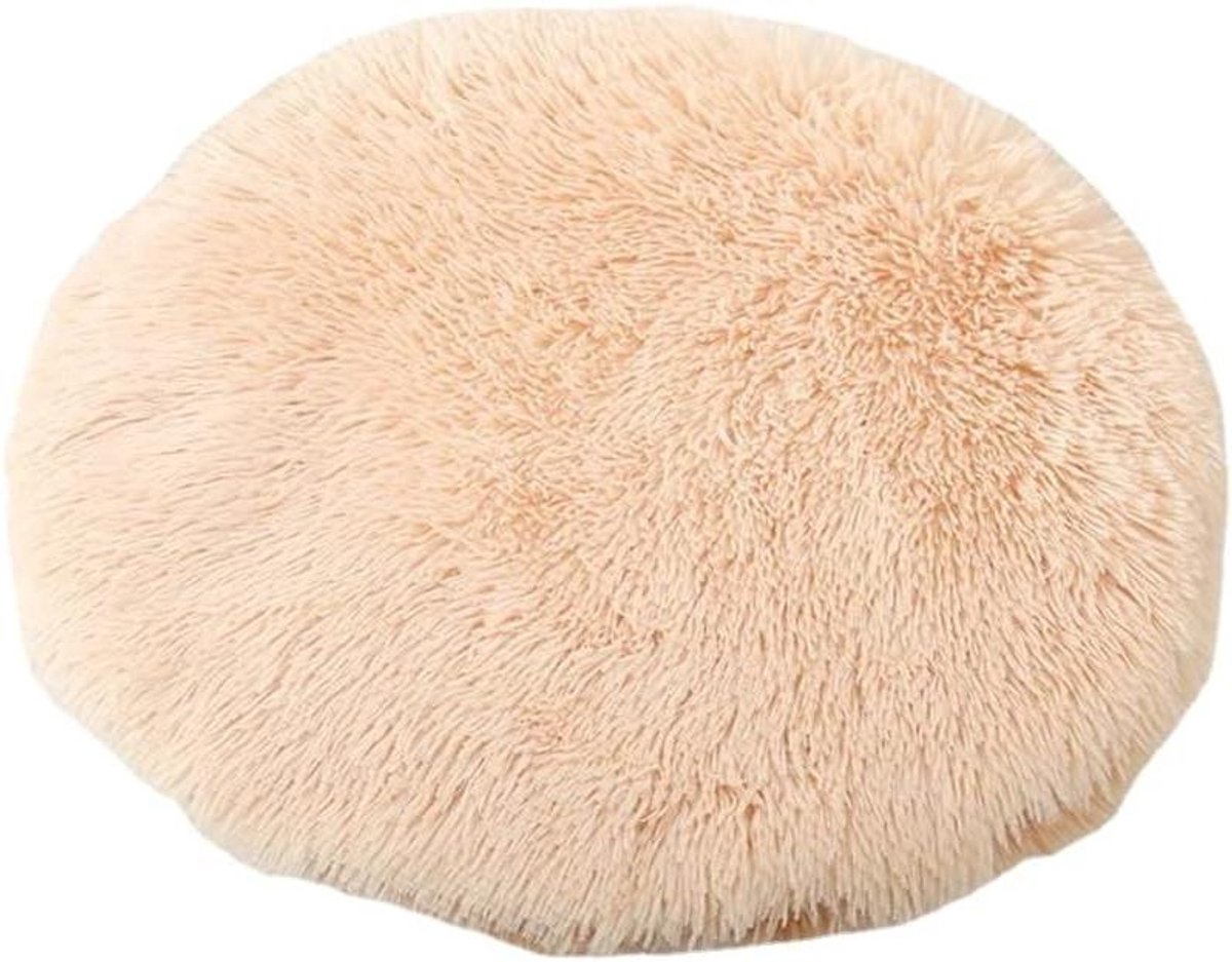 Huisdier Kleed - Hondenmand Kussen - Comfortabel Rusten - Zacht PV Fleece - 57 cm - Beige