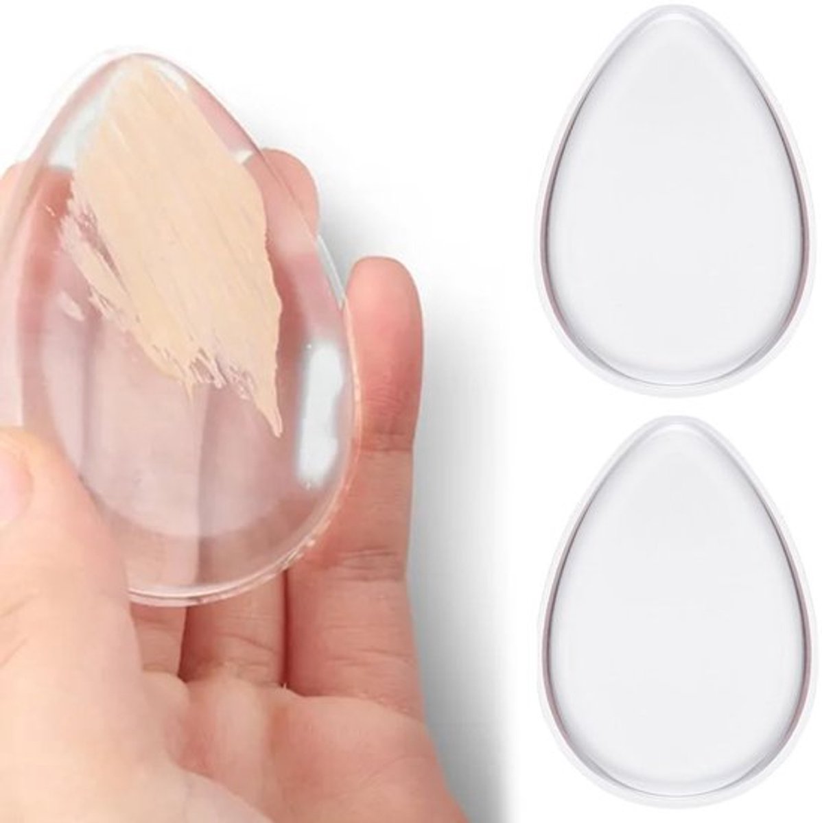 Make-upspons Hoge Kwaliteit - Siliconen Spons - Make-up Applicator - Sponsapplicator - Vloeibare Foundation - Perfecte Make-up