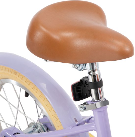 KEANO 12 Inch Kinderfiets voor Meisjes, 3-4 Jaar, 33-41 inch, met Zijwieltjes, Kinderfiets Paars — afbeelding 2