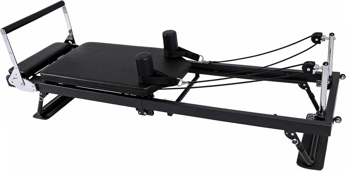 Pilates Reformer Machine - Home Gym Pilates - Full Body Training - Opvouwbaar en Draagbaar - 190 x 57 cm