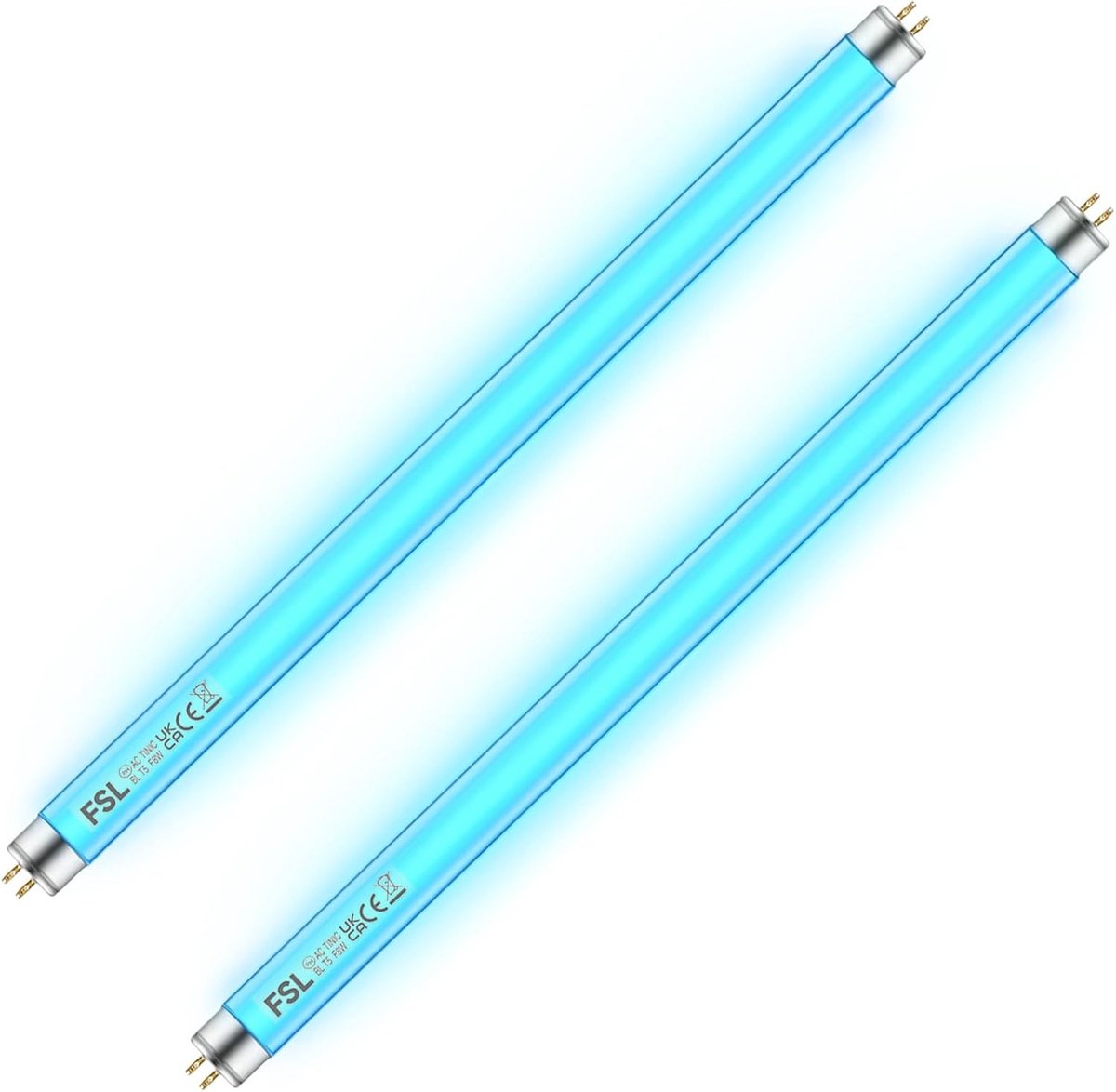 Vliegenlamp - Paars - 30,2 cm - T5 UV-A 365 nm Reservebuis - Voor Muggen- en Insectendoders