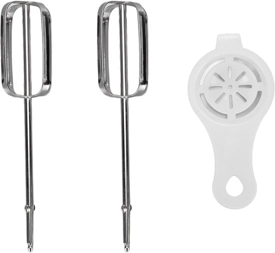 Mixer Opzetstukken - Kloppers Eierscheider - Bakken Ingrediënten Mengen - Vaatwasmachinebestendig - 24x16x5 cm - Zilverkleurig — afbeelding 4
