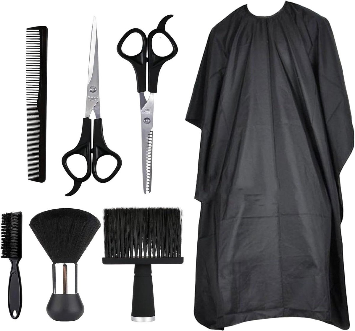 Kappersset 7-Delig - Haarschaar Set - Haar Knippen - Professioneel Gereedschap - 19 x 17 x 2 cm - Niet gespecificeerd