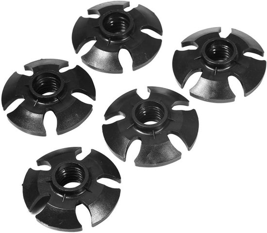 Hiking Trekking Polen Accessoires - Rubber Covers voor Alpenstokken en Ski Stokken - Vervangende Snowflake Vorm (5 Stuks)