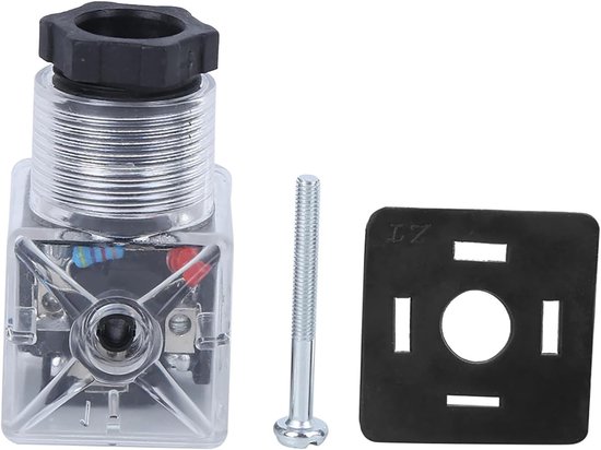 Magnetische Spoelstekker met Transparante Voltage Indicator IP65, Sterke Aanpassing voor Hydraulische Kleppen DC24V, Betrouwbaar en Duurzaam — afbeelding 2