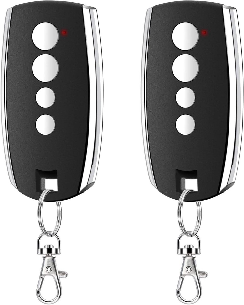 Afstandsbediening Poort - Garagedeuropener Key Fob - Poorten Openen - 4 Kanalen - 5 x 1 x 5 cm - Zwart