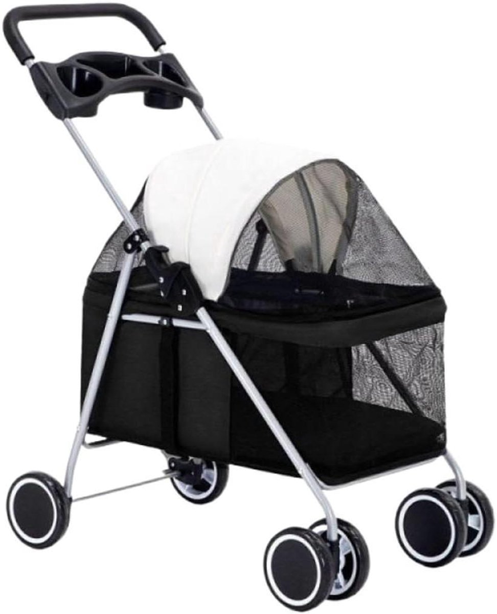 Huisdier Buggy - Reisdrager Wagen - Comfortabel Reizen - Opvouwbaar Ontwerp - Tot 10 kg - B