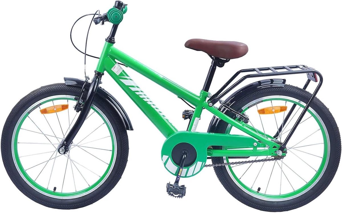 Kinderfiets Klassiek Jeugdfiets Stadsfiets Veilig Leren Fietsen Stevige Stalen Constructie 137 x 54 x 79 cm