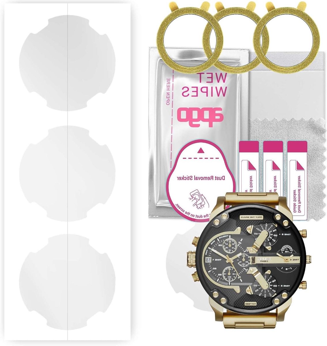 Hydrogel Screenprotector - Beschermfolie Smartwatch - Scherm Beschermen - Zelfherstellend - 3 stuks - Transparant