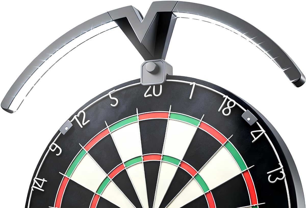 Lìon® Dartbord Verlichting - Professionele Verlichting voor Dartbord - Dart Bord Verlichting - Zwart - 46cm x 46cm x 15cm
