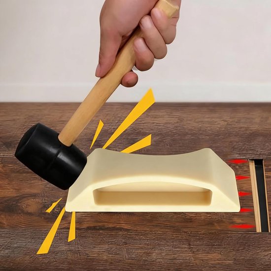 Vloeren Reparatieset - Laminaat Uitlijner - Vloeren Repareren - Zelfklevende Bodem - 2-delige set - Nylon — afbeelding 2