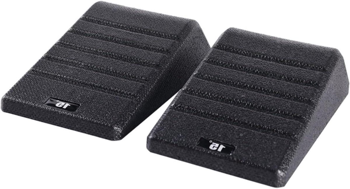 Squat Wedge - Hellingsbord Kuitstrekking - Trainingsstabiliteit Verbeteren - Dubbele Hellingshoek Ontwerp - 29x15.2x10 cm - Zwart