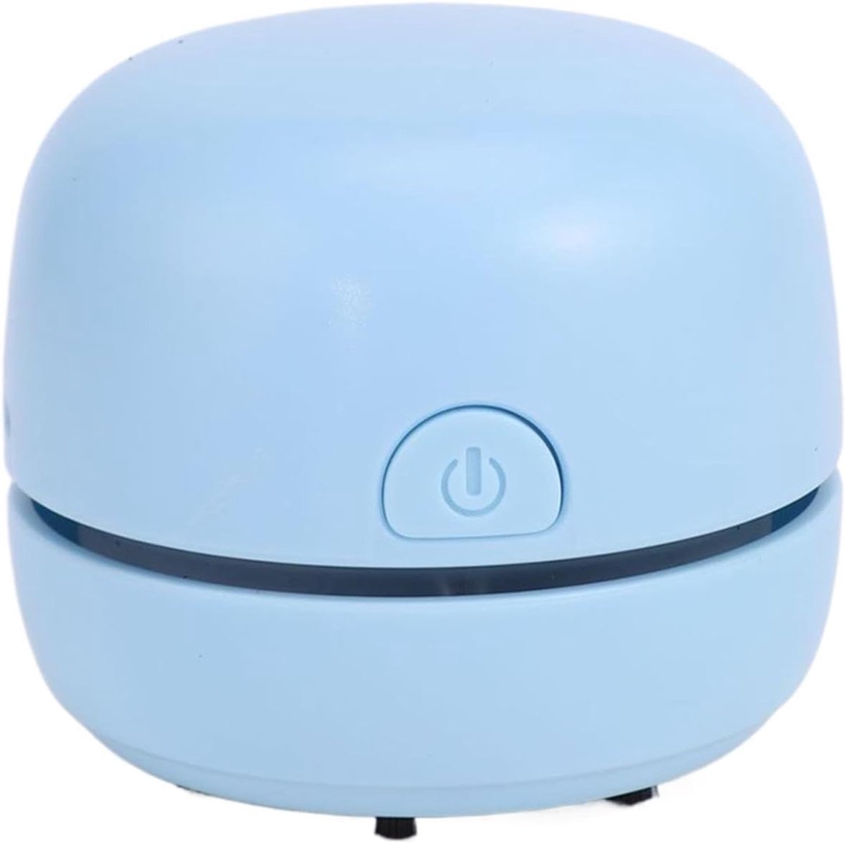 Mini bureaustofzuiger, sterke zuigkracht en laag geluidsniveau, compact tafelstofzuiger voor bureau, keuken, gameroom, school en studentenkamer（Blauw）