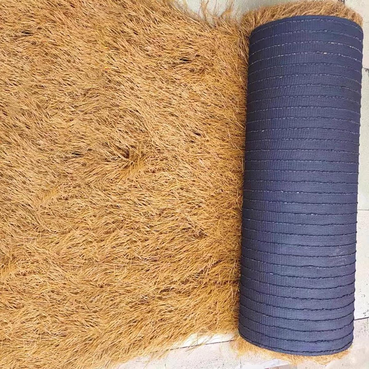 Kunstmatige rieten rol - Synthetisch riet - Dak Bedekken - Brandwerend en waterdicht - 1x10m - Geel