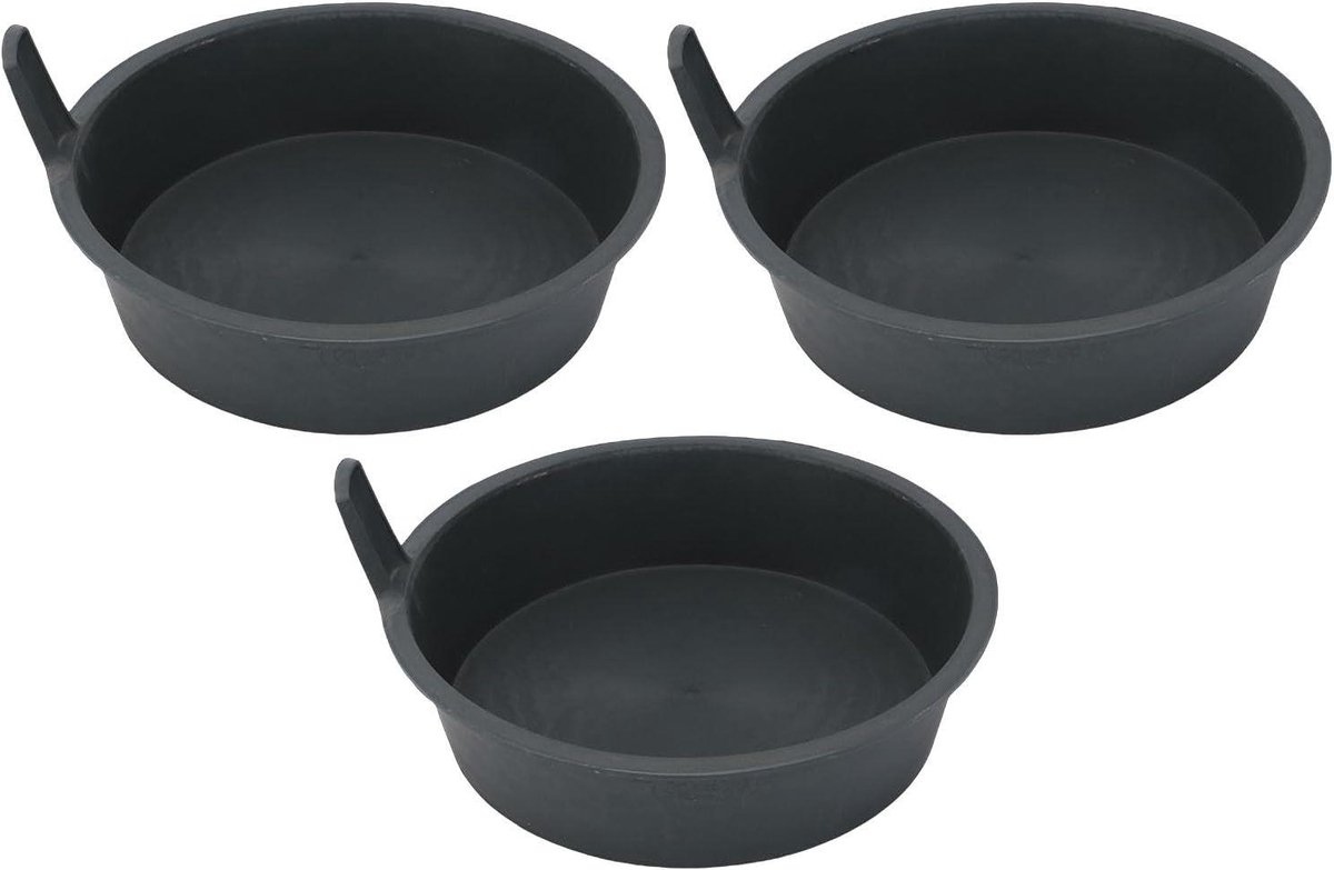 Kippen Voerbak - Pluimvee Pan - Voeren van Dieren - Brede Stabiele Basis - 35 cm Diameter - Cyaan