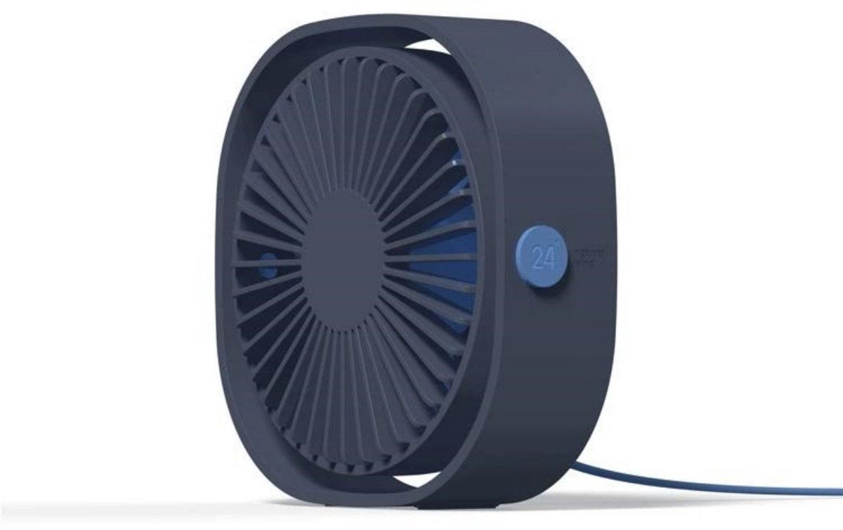 GELLDG Tafelventilator USB Ventilateur - Draagbare Mini Ventilator - 3 Snelheden Verstelbaar - Stil - 120cm Kabel - Geschikt voor Thuis en Kantoor - Kunststof - Afmetingen 12,3x5cm