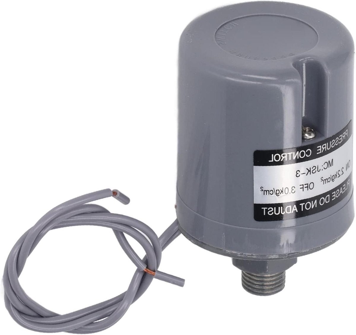 Waterpomp Drukschakelaar - Automatische Pompbesturing - Waterdruk Regelen - Zinklegering Behuizing - 1/4 inch - Zilverkleurig