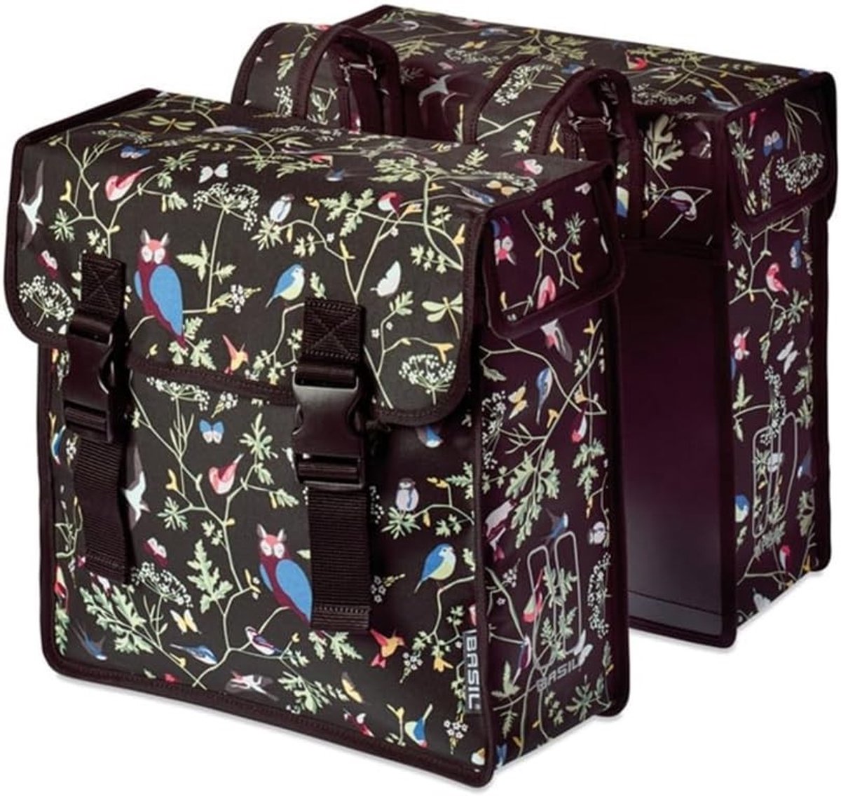 Fietstas enkel - Antraciet - 36 x 14 x 41 cm - Waterafstotend Polyester - Voor Fietsen met Bagagedrager