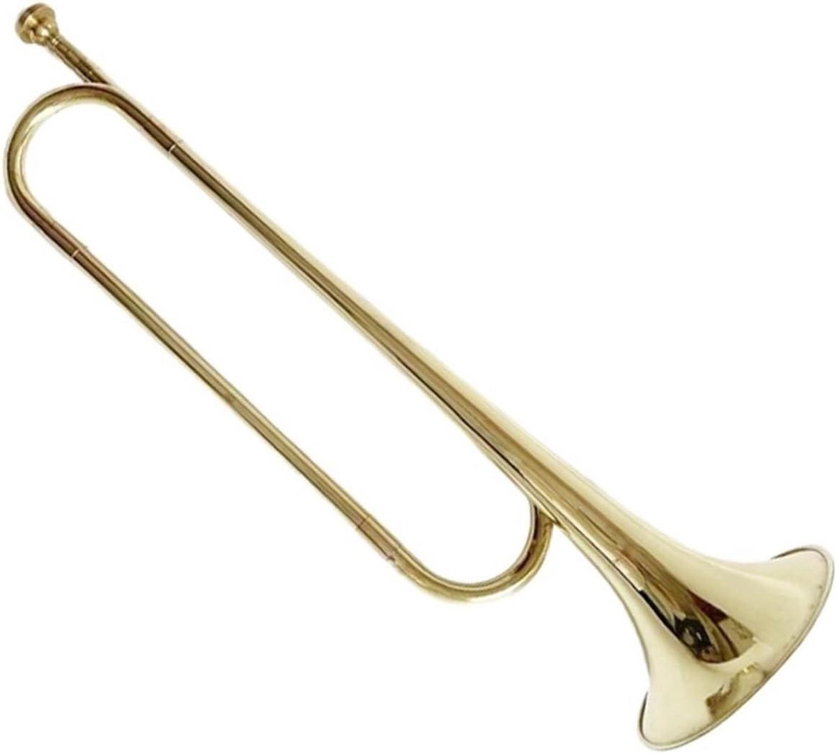 Jeugdtrompet Instrument - Leerling Trompet - Muziek Maken - Responsieve Zuiger - Handpalm Formaat - Goud Lak