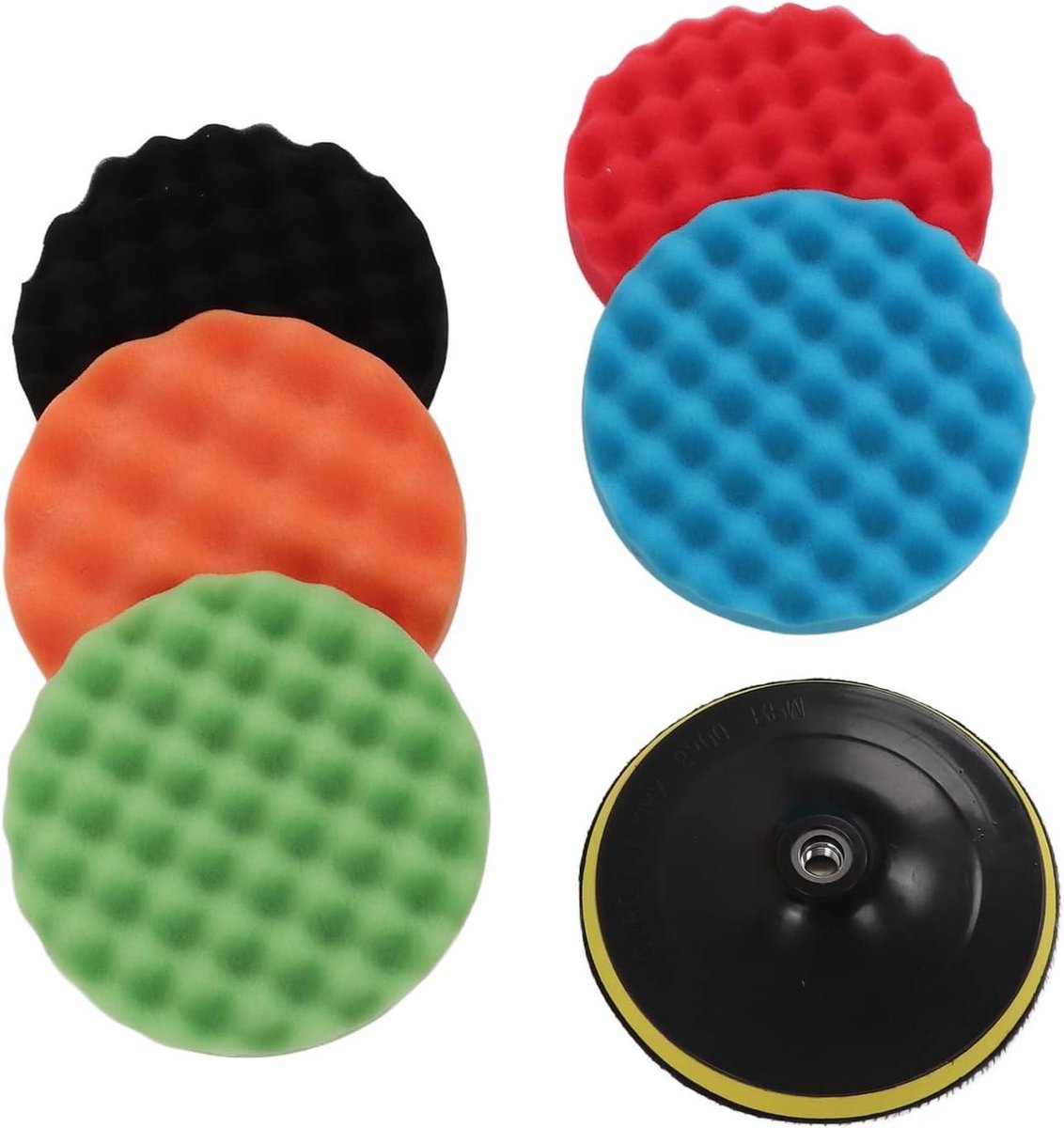 Polijstspons Set - Reinigingsspons Auto - Effectief Voertuig Wassen - Groot Zeepwater Houdend - 7 Inch - Blauw