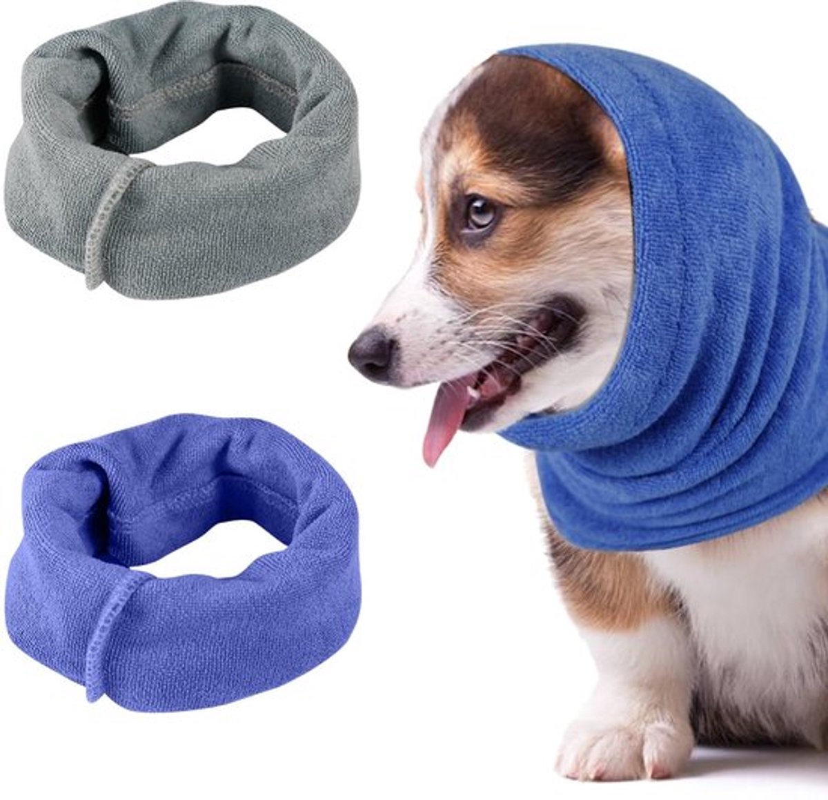 Oorbeschermers voor Honden - Ruisonderdrukkende Oorwarmers - Oorafdekking - 2 Stuks - Zachte Stof - Lichtgewicht en Elastisch - Hondenoorwarmers