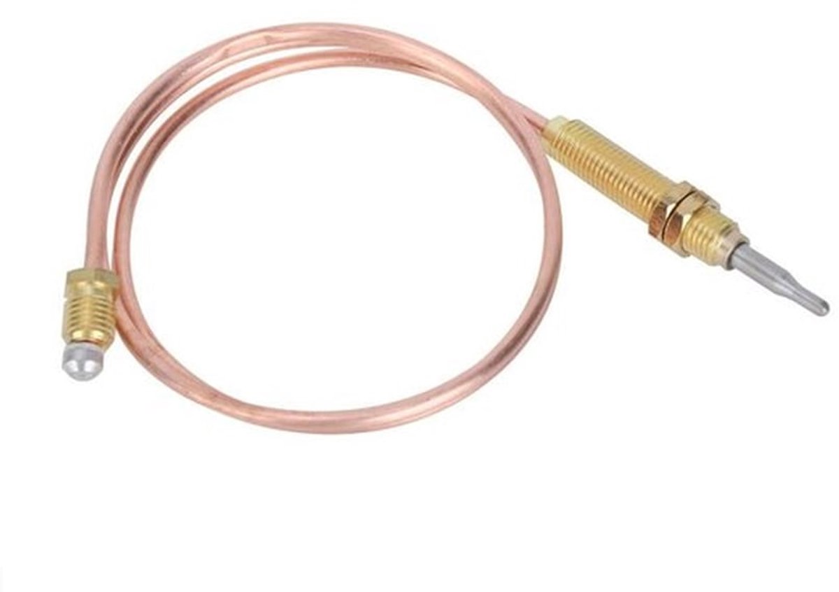 Thermokoppel Universeel M8 Draad - 600Mm Lengte - Gasbrander Probe - Hoge Gevoeligheid - Geschikt voor Ovens - Stabiele Verbinding - Gasthermokoppel