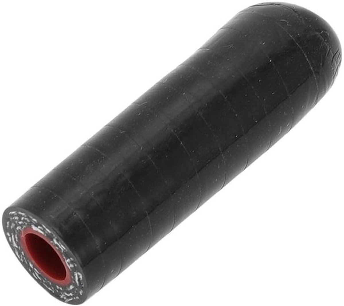 Siliconen Slang 40 mm - Eindkap - Versterkt - Zwart/Rood - Bypass Slang - Bestand tegen Hoge Temperatuur - Slangafsluiter