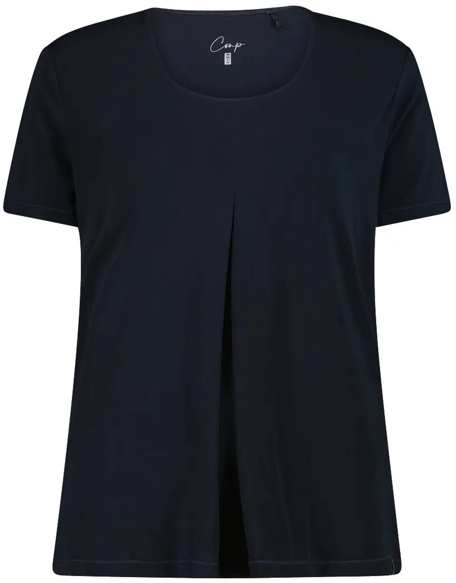 T-shirt in lyocell jersey blend dames CMP Zwartblauw
