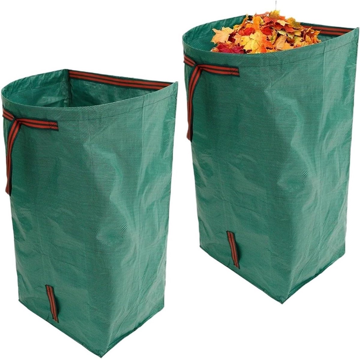 Tuinafvalzakken - Bladzakken Compostzakken - Tuin Opruimen - Herbruikbaar Waterdicht - 270 L - Groen