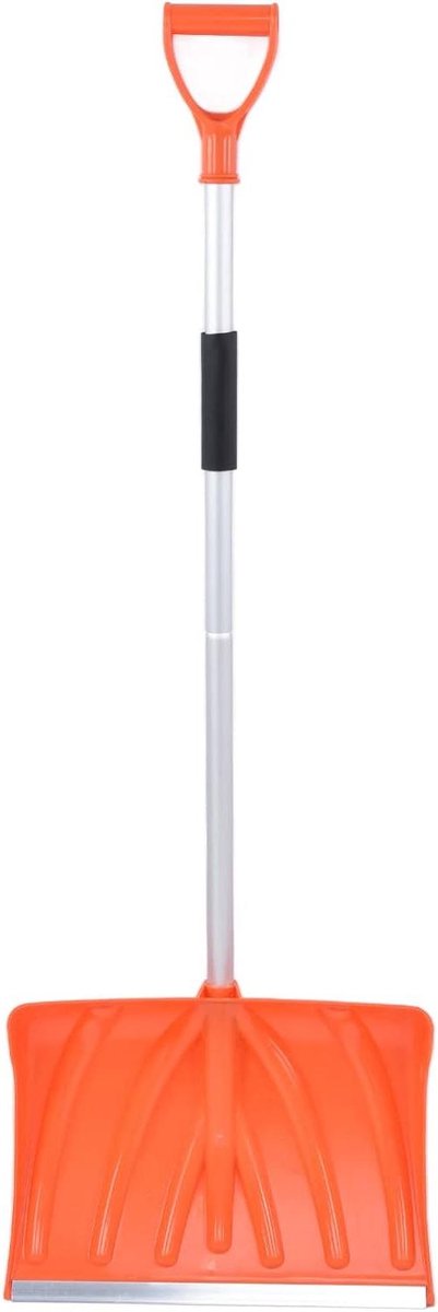 Sneeuwschep Aluminiumlegering - Sneeuwschuiver Schep - Sneeuw Ruimen - Ergonomische D-handgreep - 134.5 cm - Grijs