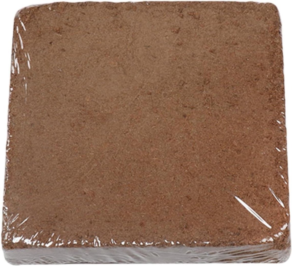 Biologische Potgrond - Plantenvoeding Tuinaarde - Planten Kweken - Gecomprimeerd Blok - 300 gram - Bruin