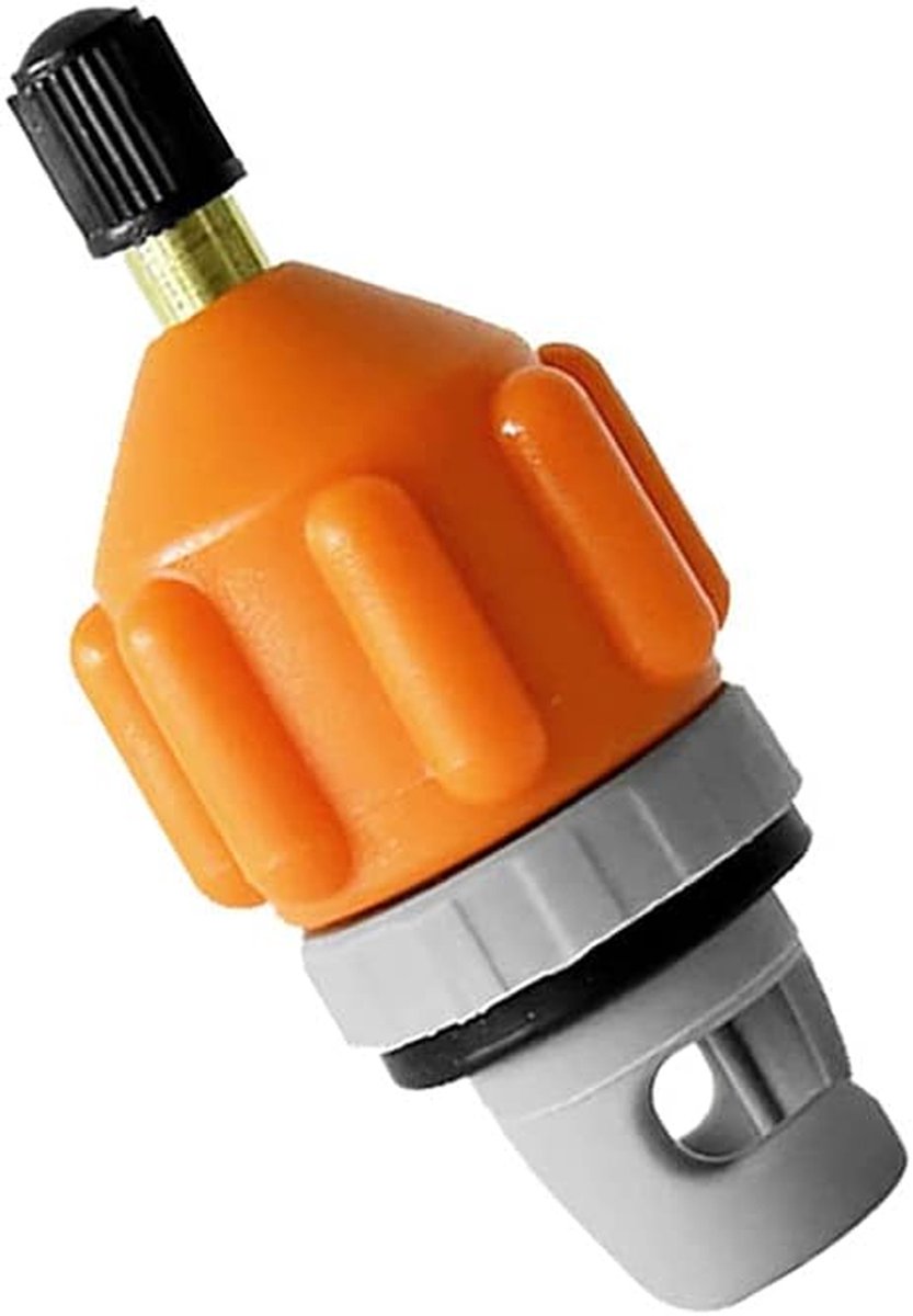 Luchtventiel Adapter - Pomp Converter - Water Sport Uitrusting - Hoge Druk Bestendig - 8cm x 3.3cm - Oranje