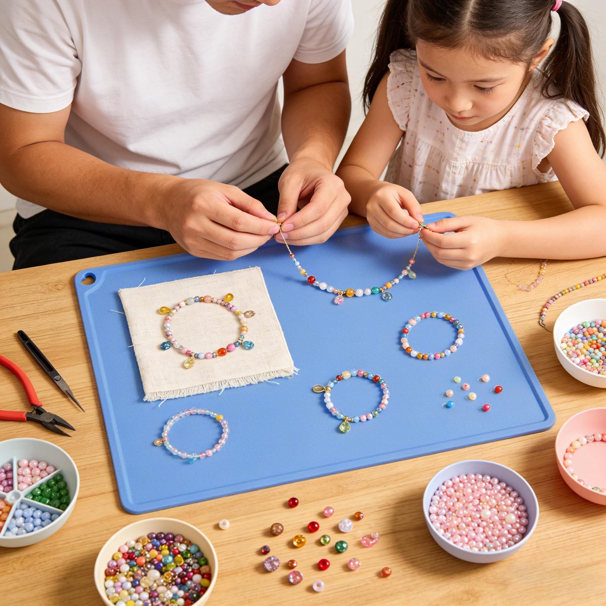 Schilderonderlegger voor kinderen 60 x 40 cm - Grote knutselonderlegger - Verhoogde randen - Luxento