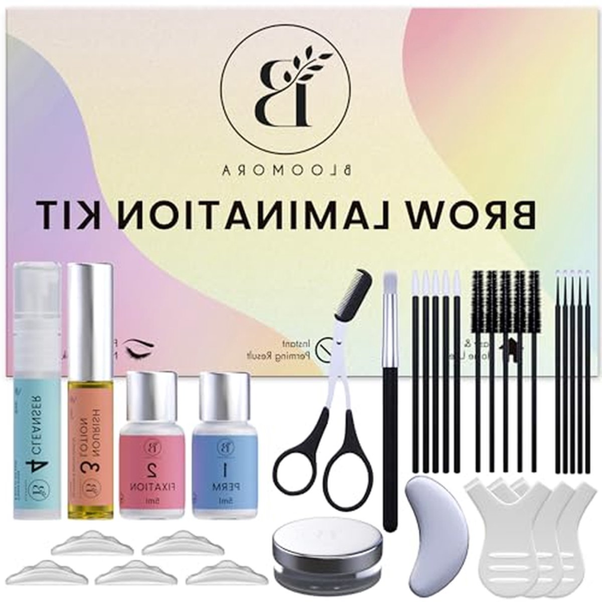 Wenkbrauw Laminatieset - Brow Lift Kit - Wenkbrauwen Stylen - 15 Toepassingen - 6-8 Weken Houding - Niet Van Toepassing
