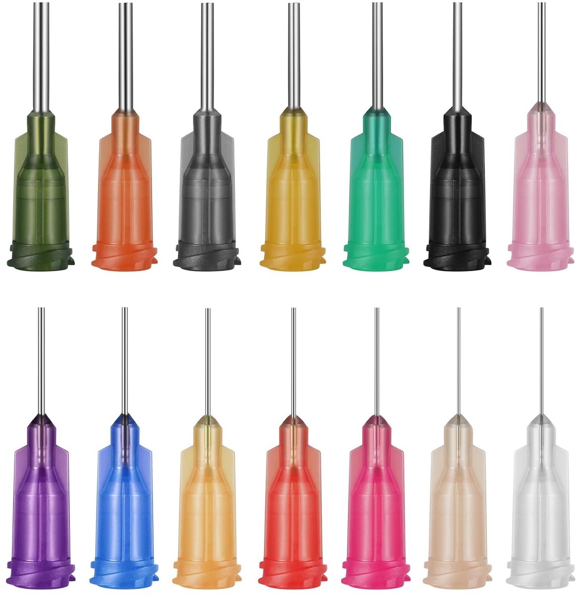 140pcs 1/2 inch blunt tip dispensing needles set voor het vullen van inkt en lijm, spuitnaalden en spray naalden