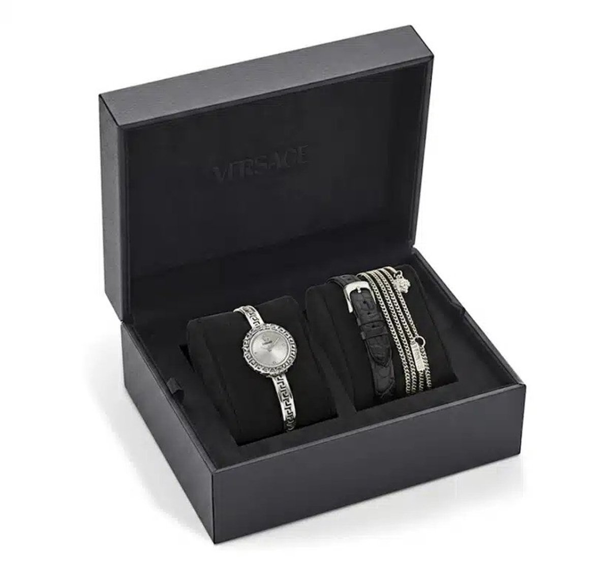 Versace Greca Pendant VE5I00126 Horloge - Staal - Zilverkleurig - Ø 28 mm