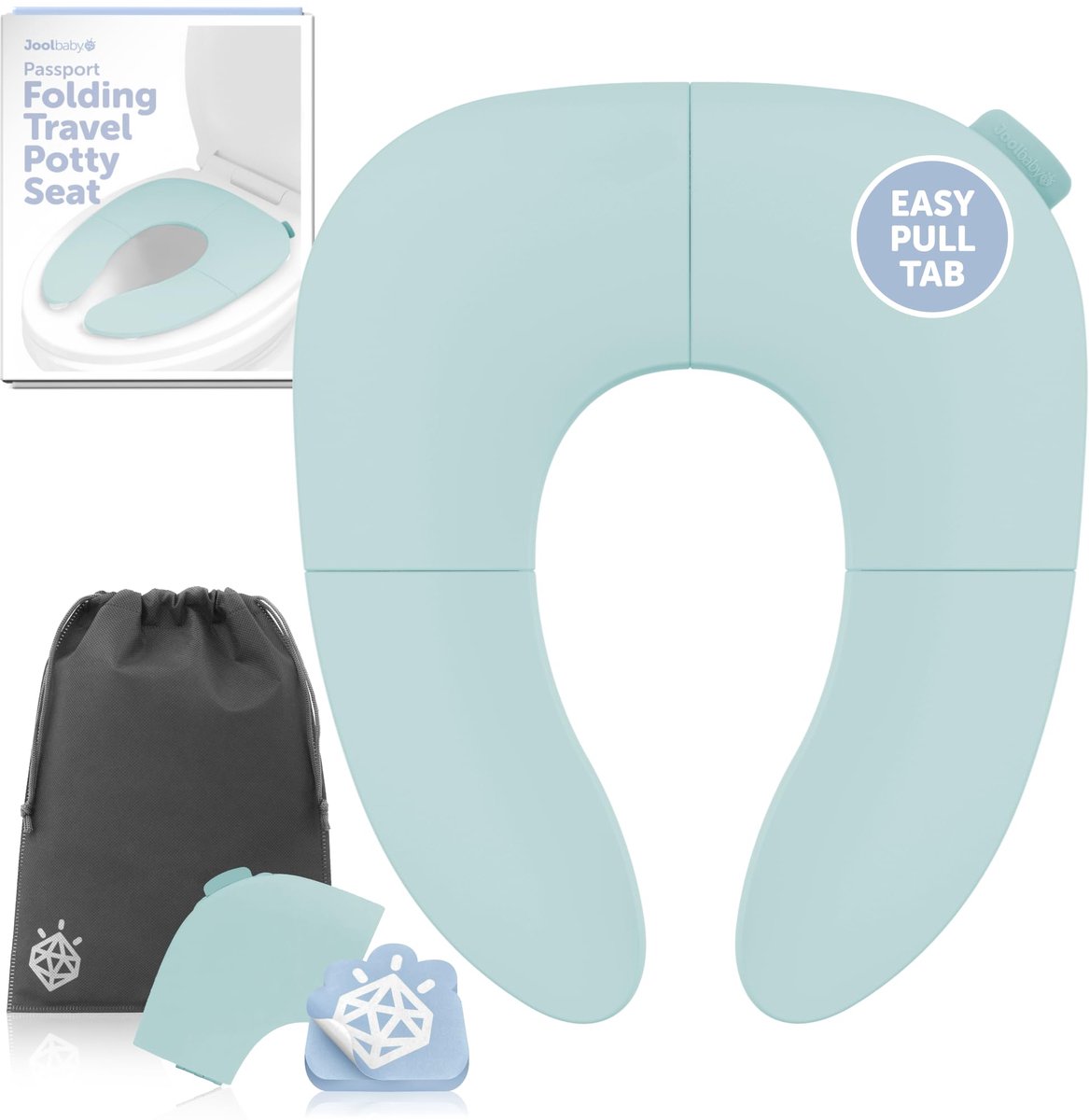 Opvouwbaar reispotje voor jongens en meisjes - past op ronde en ovale toiletten - antislip zuignappen - ShopVlot