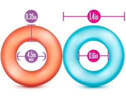 Blush Play met Me koning Of Ring 6-pack Penisring - Multicolor