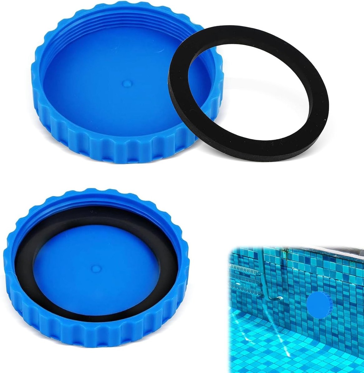 Wintersealing set voor zwembaden - 2-delige frostbestendige afsluiting met bijpassende afdichtingen voor optimale bescherming en isolatie