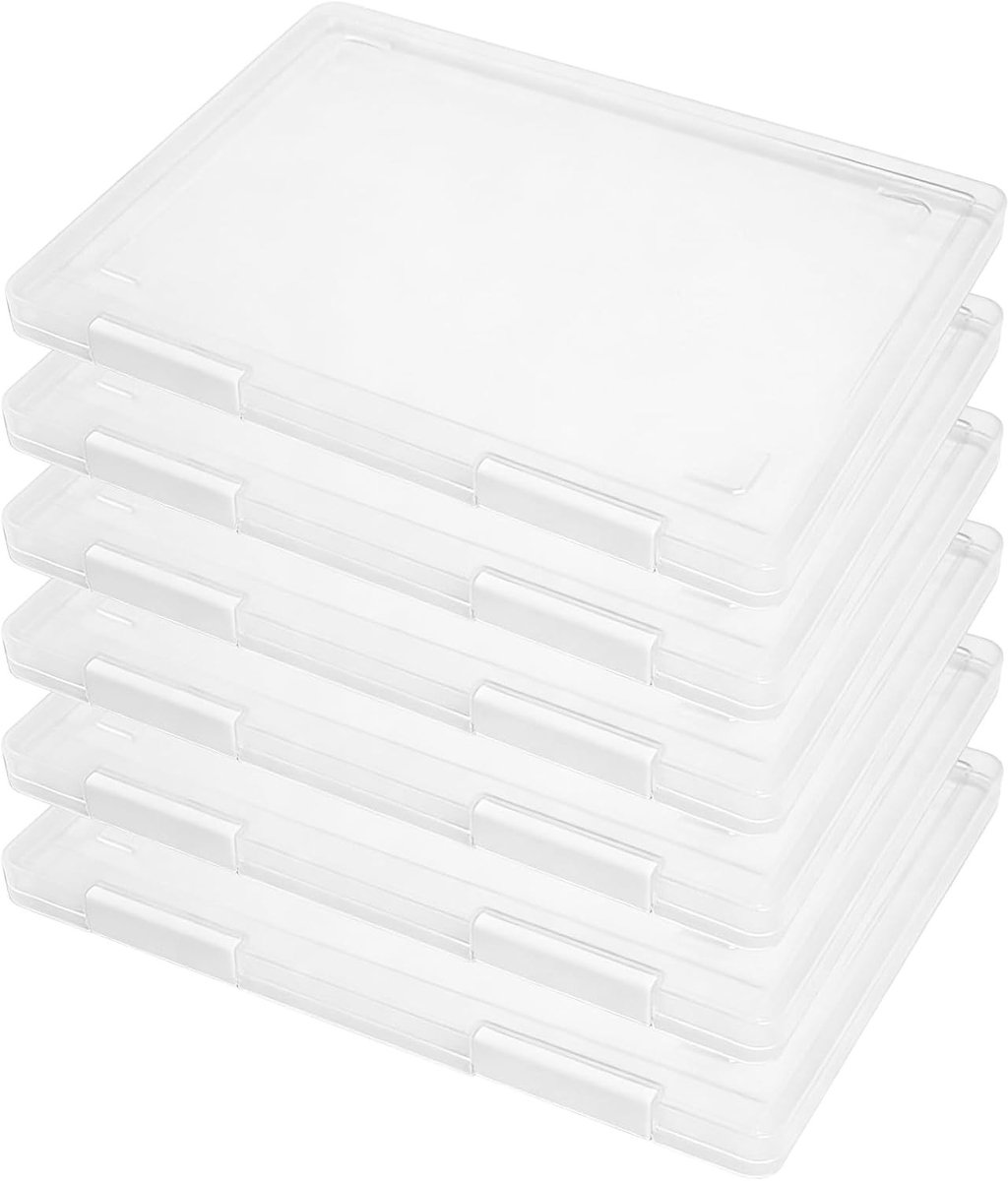 Draagbare Projectmap Set van 6 Stuks voor A4 Documenten, Ideaal voor Organisatie en Opslag