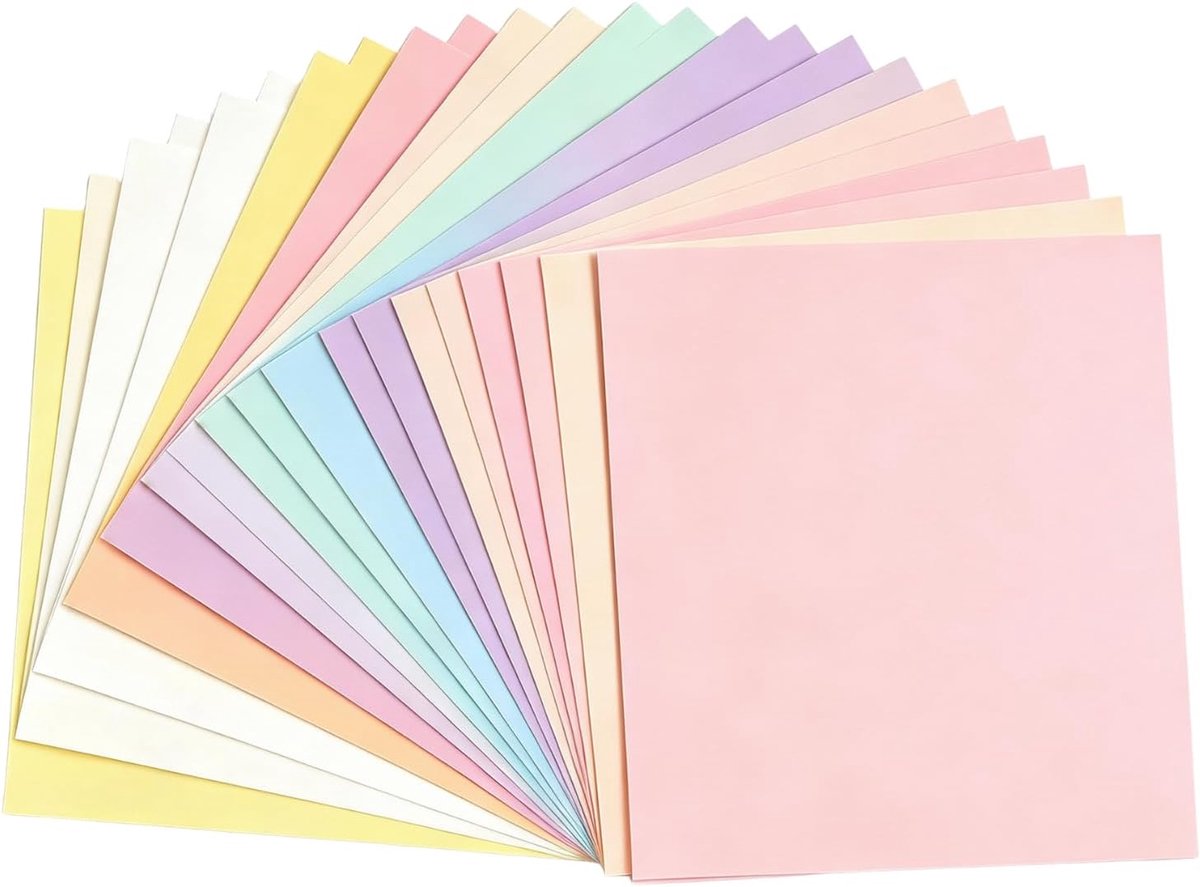 MAKTSAM 100 Sheets Coloured Paper, A4, Colourful, 230 g/m², Colour Cardboard, Pastel, 10 Colours, Craft Cardboard for - ShopVlot
