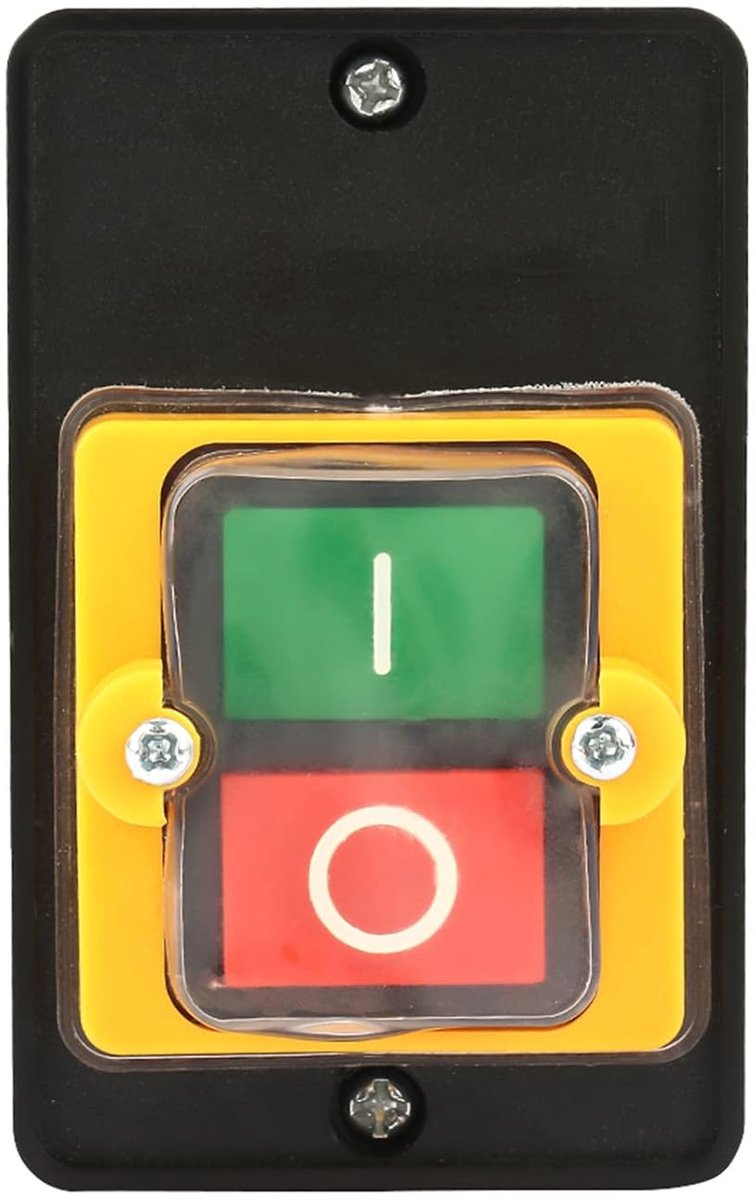 Pushbutton Switch Waterproof AC220V/380V 10A For Mechanical Equipment And Textile Machinery 90x60x60mm - ShopVlot