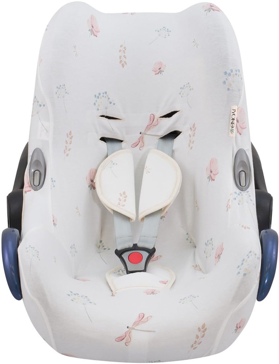 Katoenen hoes kinderautostoel - Maxi Cosi Cabriofix - dragonfly - beschermt tegen vlekken - ShopVlot
